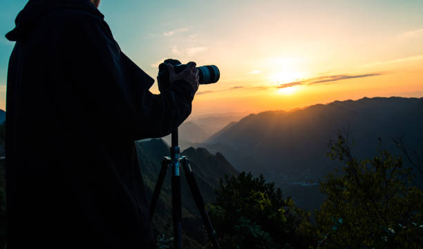 istock Photographing on top of mountains 1033789834