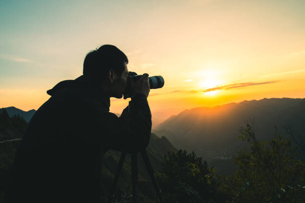istock Photographing on top of mountains 1033789848