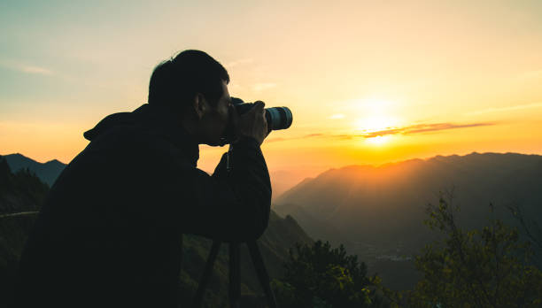 istock Photographing on top of mountains 1033789866