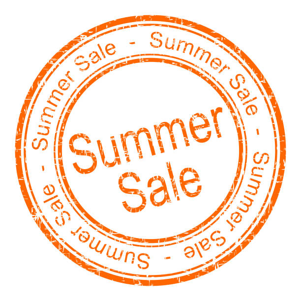 istock summer sale rubber stamp - illustration 1033795510