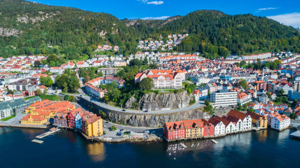 istock Bergen old town aerial view. Bergen, Norway. 1033796496