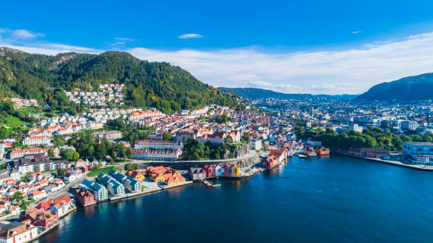 istock Bergen old town aerial view. Bergen, Norway. 1033802462