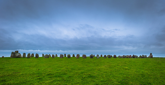 The Avebury stone circle.