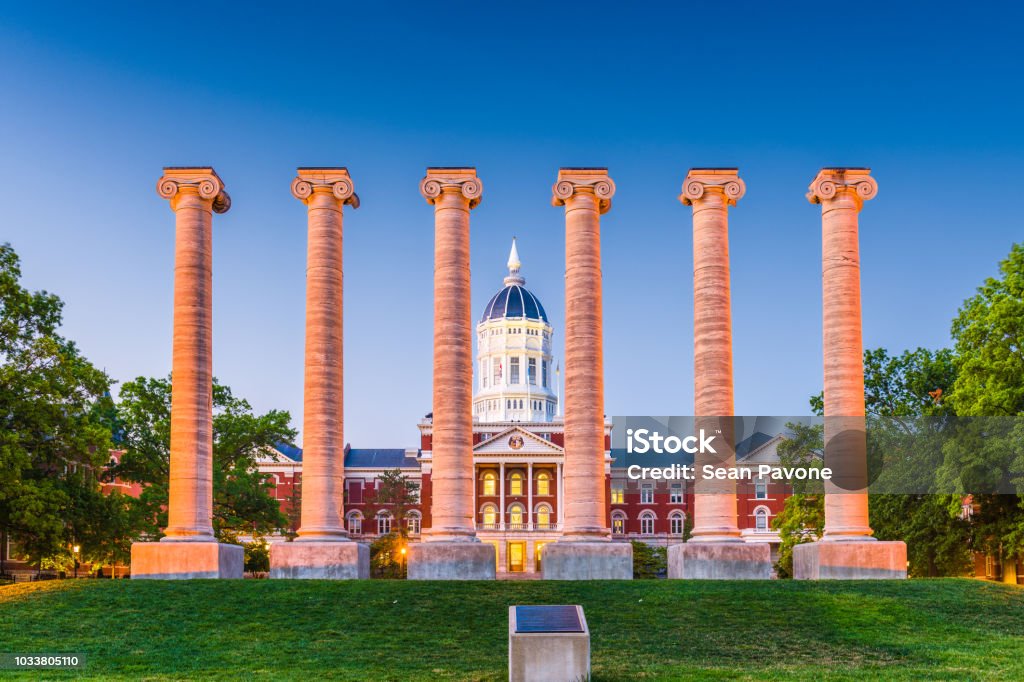 University of Missouri Columbia, Missouri, USA at The University of Missouri. Missouri Stock Photo