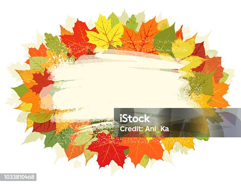 istock Autumn greeting card 1033810468