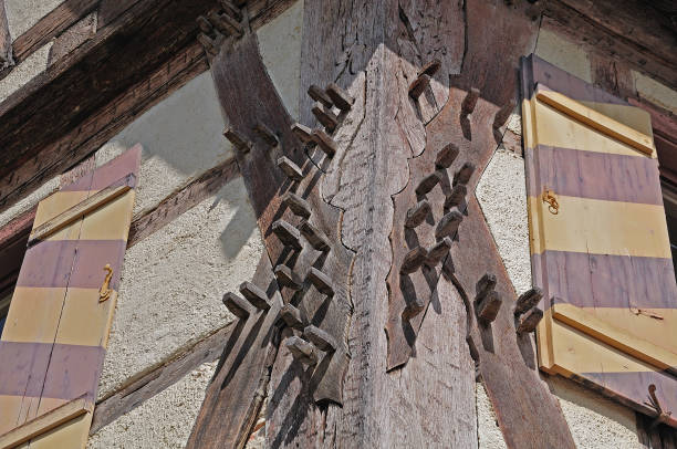 istock treenails in beams of historic building 1033816538