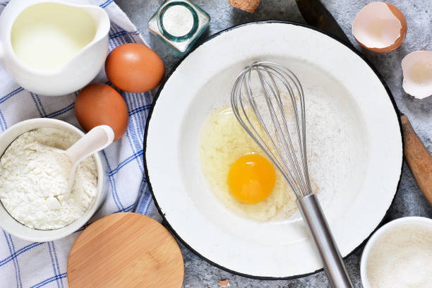 istock Ingredients for pie with pears. The process of making sweet pastries. Ingredients for baking. 1033816748