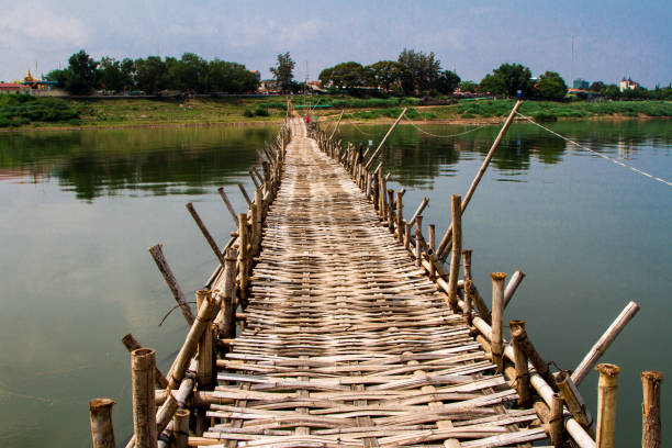 istock Bamboo Bridge, Kampong Cham, Cambodia 1033817614
