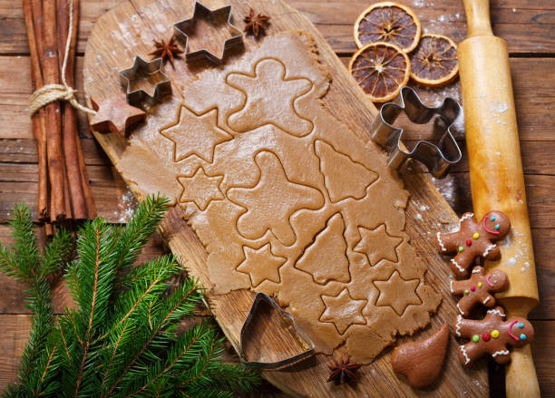 istock Ingredients for baking Christmas gingerbread cookies 1033820100