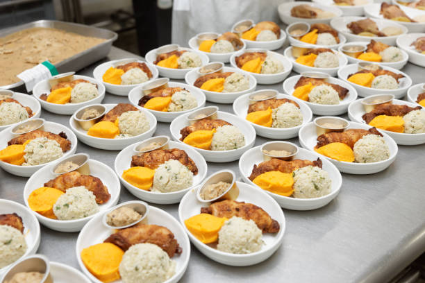 istock Airline food cooked in commercial kitchen 1033823196
