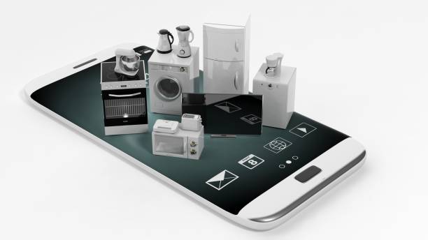 istock 3d rendering home appliances on a smart phone 1033830390