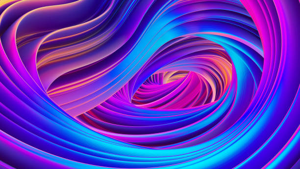istock Abstract wavy ribbon backdrop for festive celebration banners and posters 1033846574