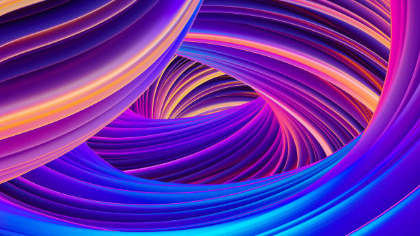 istock Abstract holographic liquid shapes in motion background for Christmas design 1033846584