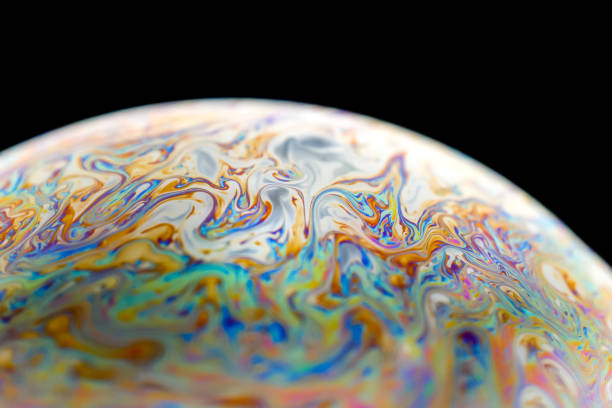 istock Half soap Bubble Ball abstract background semicircle. Model of Space or planets universe cosmic 1033851796