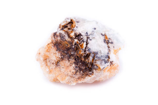 istock macro mineral stone petalite on a white background 1033854092