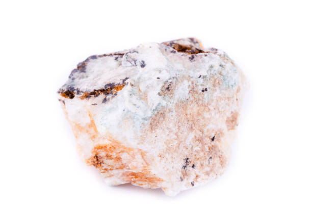 istock macro mineral stone petalite on a white background 1033854330