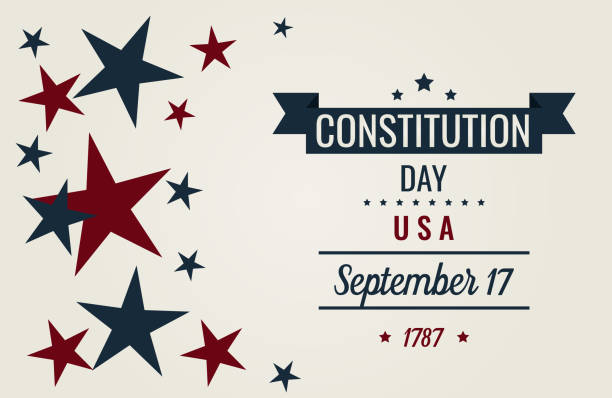 Constitution day Condtitution day card or background. vector illustration. us constitution stock illustrations