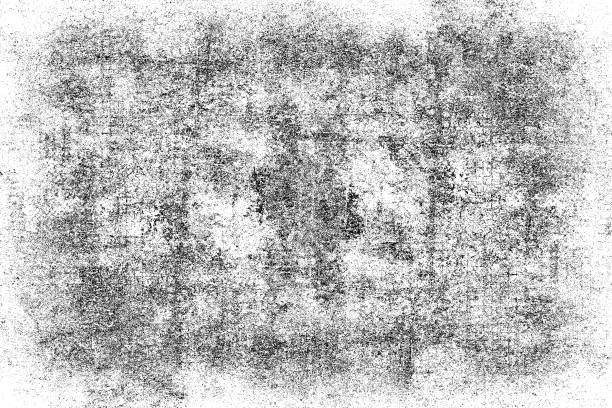 istock Grunge background black and white. Texture of cracks, chips, scuffs, dust, scratches. Abstract vintage surface. Monochrome pattern for design and printing 1033860762