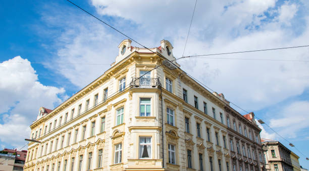 istock Apartments in city with blue sky 1033863504