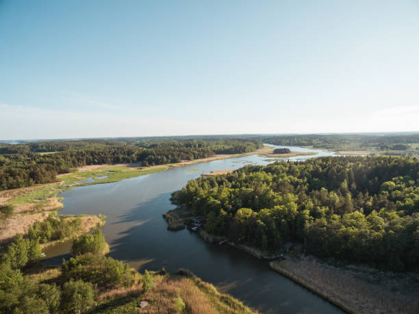 istock Finnish archipelago ocean drone shot 1033865138