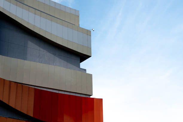 Abstract background architecture lines. modern architecture detail