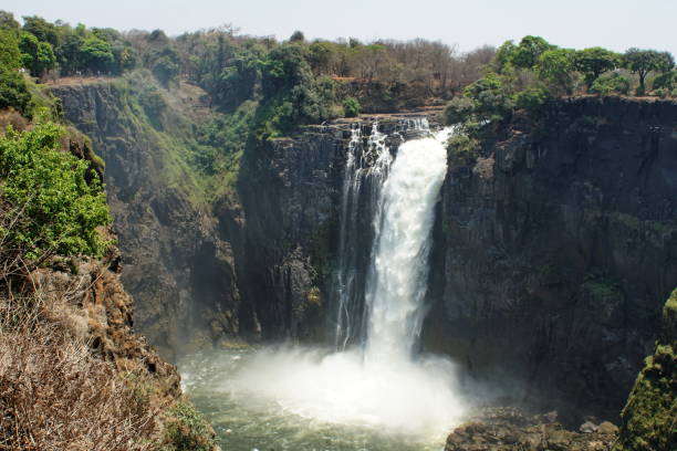 istock Victoria Falls and the Zambezi River below 1033873222