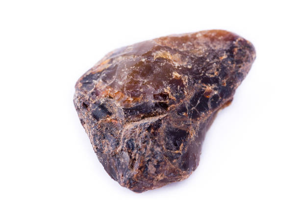 istock macro mineral stone septarian on a white background 1033883050
