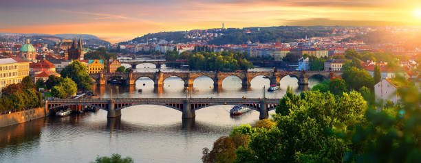 istock Overview of old Prague 1033883146