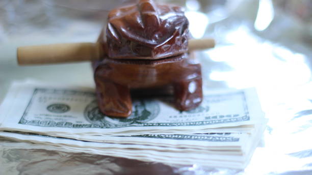 istock Wooden Lucky Frog for Money 1033887340