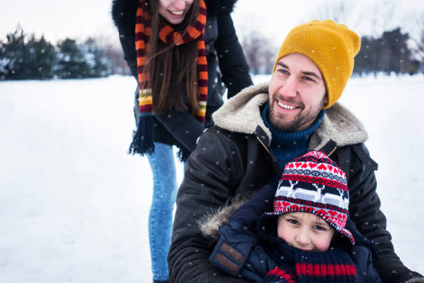 istock Young family enjoying winter 1033889666