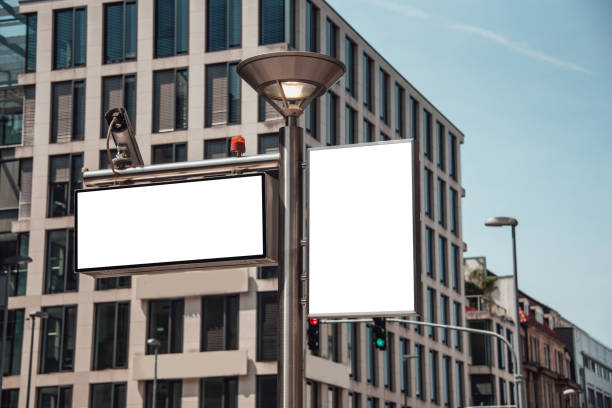 istock Blank billboards at city 1033889780