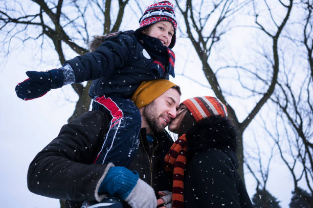 istock Young family enjoying winter 1033893298