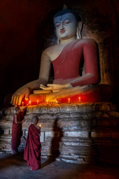 istock Young buddhist monks in Myanmar 1033893724