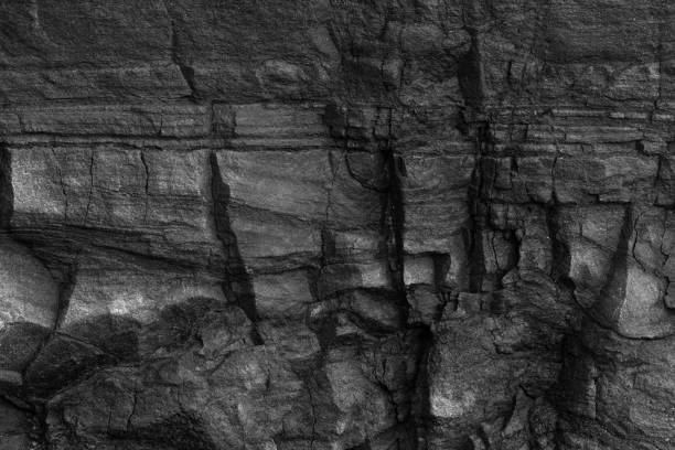 istock Background from natural texture of stone surface. Stone surface black and white texture. 1033906370