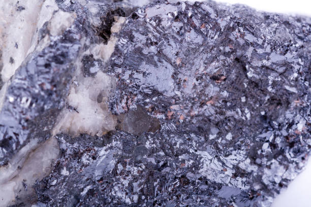 istock macro mineral stone galena on a white background close up 1033909778