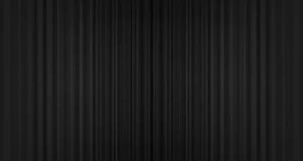 Vector illustration of Vector black curtain background,modern stye.
