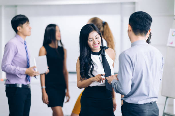 istock Team people conversation in seminar conference room.Business Group discussing analyzing and planning strategy business 1033918260