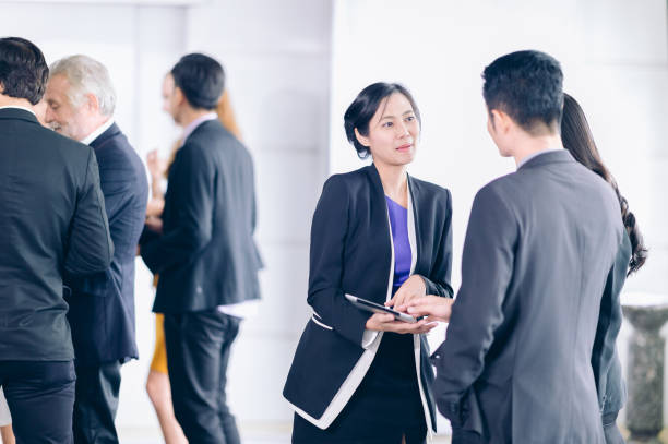 istock Buiness Team conversation in seminar conference room.Modern people  discussing analyzing and planning strategy business 1033918348