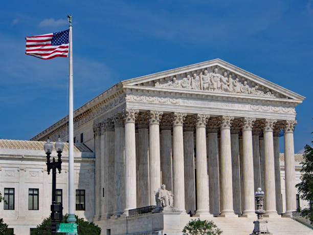 budynek sądu najwyższego stanów zjednoczonych, waszyngton, dc - us supreme court zdjęcia i obrazy z banku zdjęć