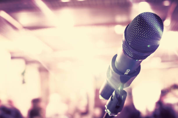 istock Microphone for sound, music, caraoke 1033939030