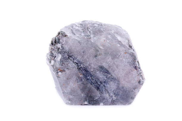 istock Macro mineral stone Apatite on white background 1033959660