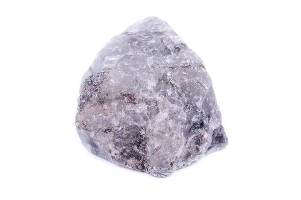 istock Macro mineral stone Apatite on white background 1033959666