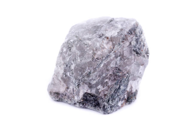 istock Macro mineral stone Apatite on white background 1033959692