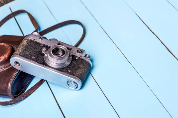 istock Old retro vintage camera. Vintage effect 1033965468