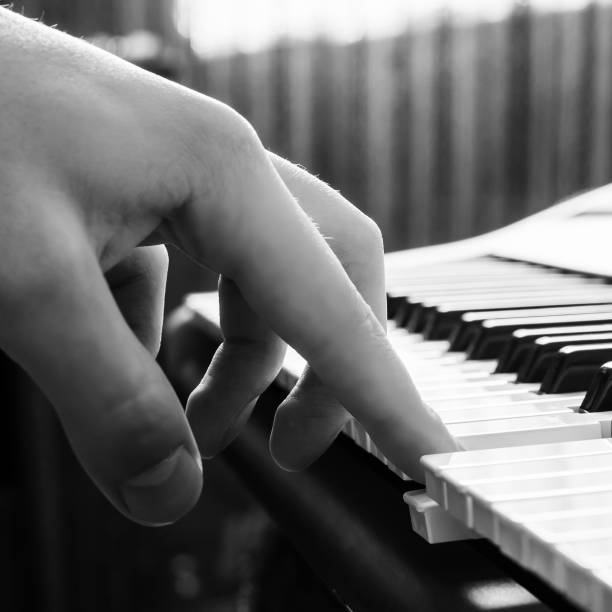 istock Piano keyboard. Music instrument. Vintage retro effect 1033965540