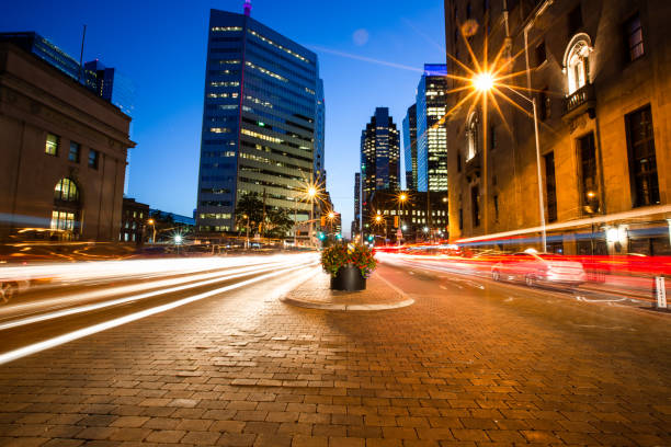 istock Light Trails - Toronto City Skyline 1033968332