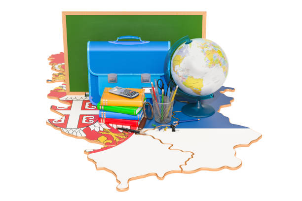 istock Back to school or education in Serbia concept, 3D rendering 1033971580