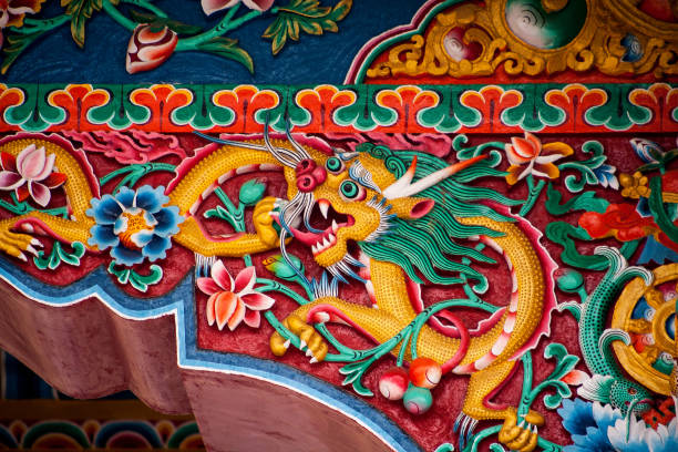 istock Buddhist carved ornament 1033974060