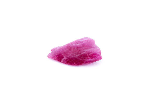 istock Macro mineral stone Spinel on white background 1033988352