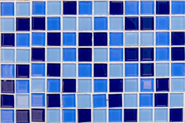 istock Abstract blue mosaic tiles for background 1034032188